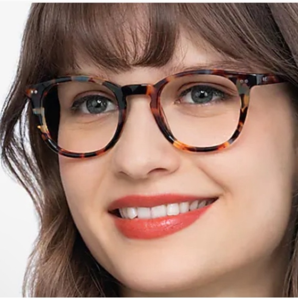 🐠🐢🐝Multicolor Blue Tortoise Italian Acetate Eyeglasses